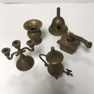 SET OF 5 METAL ITEMS